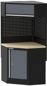 FEISTOS Werkstatt-Set Apollo Eckschrank, (1-tlg), pulverbeschichteter Stahl,