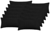 vidaXL Kissenbez&uuml;ge vidaXL Kissenbezug 12 pcs HEERLEN Schwarz 40 x 80 cm...