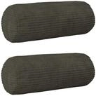 vidaXL Kissenbez&uuml;ge vidaXL Kissenbezug 2 pcs HEERLEN Anthrazit &Oslash; 15 x 40 cm...