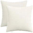 vidaXL Kissenbez&uuml;ge vidaXL Kissenbezug 2 pcs HEERLEN Creme 50 x 50 cm Cord