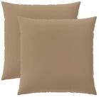 vidaXL Kissenbezug Kissenbezug 2 stk. HEERLEN Taupe 65 x 65 cm Polyester, (2...