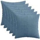 vidaXL Kissenbez&uuml;ge vidaXL Kissenbezug 6 pcs ALMELO Blau 45 x 45 cm Cord