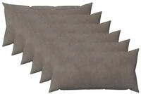 vidaXL Kissenbezug Kissenbezug 6 pcs HEERLEN Hellgrau 40 x 70 cm Samt, (6...