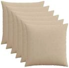 vidaXL Kissenbezug Kissenbezug 6 pcs HEERLEN Taupe 80 x 80 cm Cord, (6 St&uuml;ck)
