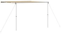 vidaXL Kuppelzelt Wohnwagen-Markise 3x3x2,15 m m Beige, (1 tlg)