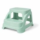 Mojawo Fu&szlig;hocker Zweistufiger Tritthocker Trittstufe Hocker Kunststoff Gr&uuml;n