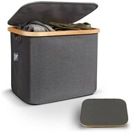 HENNEZ W&auml;schekorb Aufbewahrungsbox mit Deckel 40L, kompatibel mit IKEA KALLAX Regal,