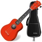 Classic Cantabile Ukulele Sopranukulele (Ukulele, Uke, 15 B&uuml;nde, leichtg&auml;ngige