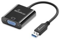 Mediarange MRCS230 Videokabel-Adapter 0,2 m USB Typ-A VGA (D-Sub) Schwarz