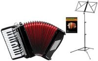 Classic Cantabile Knopf-Akkordeon "Secondo V" - 48 Bass Tastenakkordeon -...