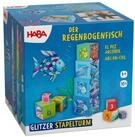 Haba Stapelspielzeug Stapelturm Glitzer Der Regenbogenfisch, (10-tlg)