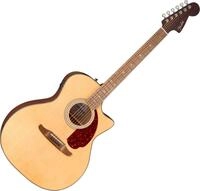 Fender Westerngitarre California Deluxe Newporter Natural, Grand Auditorium &