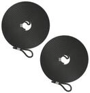 relaxdays Spanngurt Schwarzes Gummiseil im 2er Set (2-St)