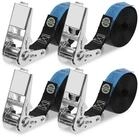 LuxusKollektion Spanngurt Spanngurt Ratsche 4er Set 1800kg T&Uuml;V GS Auto 25 mm x...