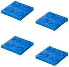 Moritz Ausdrehst&uuml;tzen St&uuml;tzplatten stapelbar 21x21x3,3cm Set von 4 St&uuml;ck