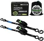 LuxusKollektion Spanngurt Spanngurt Automatik 25mm 340kg Motorrad Kajak 2 St&uuml;ck
