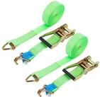 LuxusKollektion Spanngurt Spanngurte Haken 3T Zurrgurte Ratschengurte 10m Gr&uuml;n 10m x