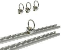 ProPlus Zurrgurt Zurrschienen 2x60cm 6-teilig inkl 4x Fitting mit &Ouml;se -