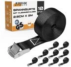 LuxusKollektion Zurrgurt Spanngurte 25mm 250kg Klemmschloss Zurrgurte Fahrrad...