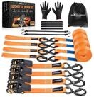 LuxusKollektion Spanngurt Spanngurte Ratsche 450cm 25mm 997kg EN12195 2 Motorrad