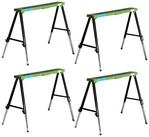 TRUTZHOLM Klappbock 4x Arbeitsb&ouml;cke klappbar h&ouml;henverstellbar bis 91 cm