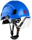 Mustbau Schutzhelm EN397 Schutzhelme mit Schwei&szlig;band und Visier, 53 bis 63cm