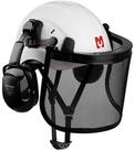 Mustbau Schutzhelm, Arbeitshelm Set mit Ohrsch&uuml;tzer und Netzvisier