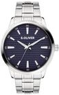 s.Oliver Quarzuhr Core Round SO-4413-MQ, Armbanduhr, Herrenuhr,...