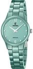 Festina Quarzuhr Ceramic Damenuhr F20751-3 &ndash; Aquagr&uuml;ne Keramikuhr, 30,5 mm