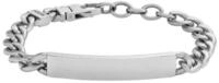 Fossil Edelstahlarmband Fossil JF04164040 Armband Herren Drew Plakette Edelstahl