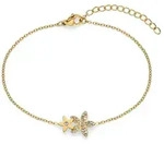 Tamaris Armband Schmuck Edelstahl The new Glitter Flower, Bl&uuml;ten-Optik, mit...