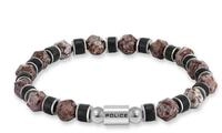 Police Armband Rockcore, mit Achat oder mit Achat und Lapislazuli