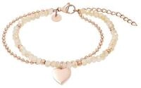 TOM TAILOR Armband Schmuck Geschenk Edelstahl Herz, mit Glassteine