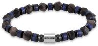 Police Armband Rockcore, mit Achat oder mit Achat und Lapislazuli