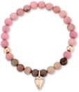 Liebeskind Berlin Edelstahlarmband Liebeskind Damen-Armband Edelstahl Herz rosa