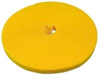 LABEL-THE-CABLE Kabelbinder LTC Klettrolle Pro Roll 25m zum B&uuml;ndelnOrdnen gelb