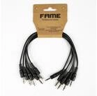 MUSIC STORE Synthesizer (Eurorack Patchkabel 30cm 5er Set Schwarz 35mm