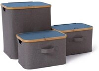 Lumaland Aufbewahrungsbox Lumaland Aufbewahrungsbox Bambus Rechteckig hoch, mit