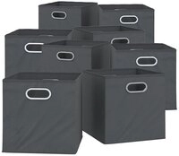 Vicco Faltbox, Anthrazit, 30 x 30 cm 8er Set (8 St)