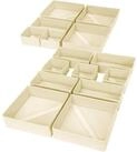 LuxusKollektion Schubladeneinsatz Schrank Organizer Aufbewahrungsbox Stoff