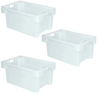 BRB-Lagertechnik Stapelbox 3 Drehstapelbeh&auml;lter, LxBxH 600x400x300 mm, Inhalt...