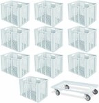 BRB-Lagertechnik Stapelbox 10x Eurobeh&auml;lter/B&auml;ckerkiste, LxBxH 600x400x410 mm...