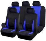 LuxusKollektion Autositzbezug Sitzbez&uuml;ge Auto Universal Set Blau und Schwarz