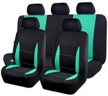 LuxusKollektion Autositzbezug Sitzbez&uuml;ge Auto Universal Mintgr&uuml;n Schwarz Set