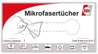 IWH IWH Mikrofasert&uuml;cher in der Box, 25x25 cm, 20 St&uuml;ck Mikrofasertuch