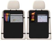 ECENCE Auto-R&uuml;ckenlehnentasche 2x R&uuml;ckenlehnen-Schutz R&uuml;cksitz-Organizer...
