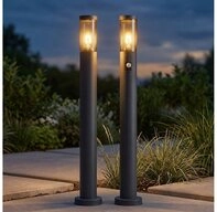 GLOBO LIGHTING LED Au&szlig;en-Stehlampe, Leuchtmittel inklusive, Warmwei&szlig;, 2x LED