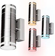 V-TAC LED Au&szlig;en-Wandleuchte, Leuchtmittel inklusive, Farbwechsel, Neutralwei&szlig;,