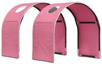 vidaXL Bett Bett-Tunnel f&uuml;r Kinder-Hochbetten 2 stk. Rosa Polyester (2-tlg)