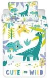 Jerry Fabrics Kinderbettw&auml;sche Dino Baby Bettw&auml;sche Set 100x135 - 40x60 cm